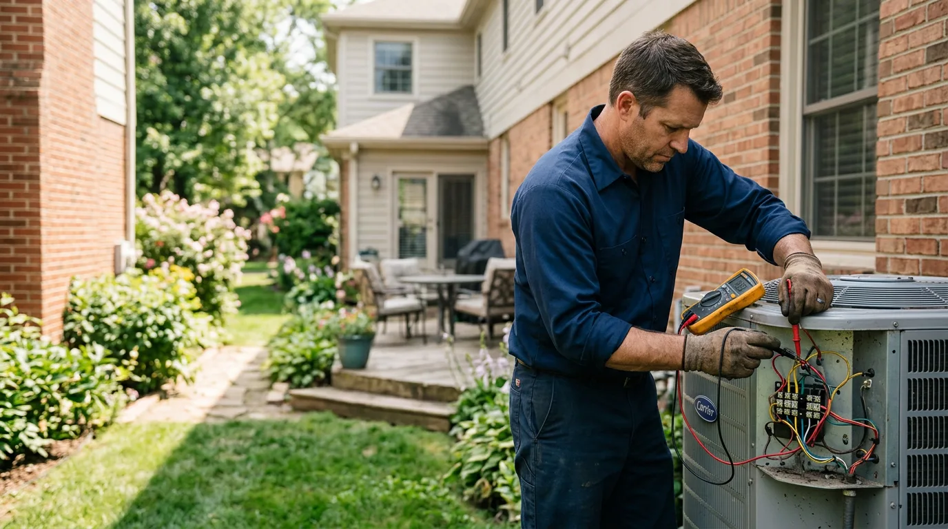HVAC technician working near Villa Ridge, MO